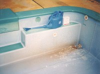 プール用洗浄剤洗浄前